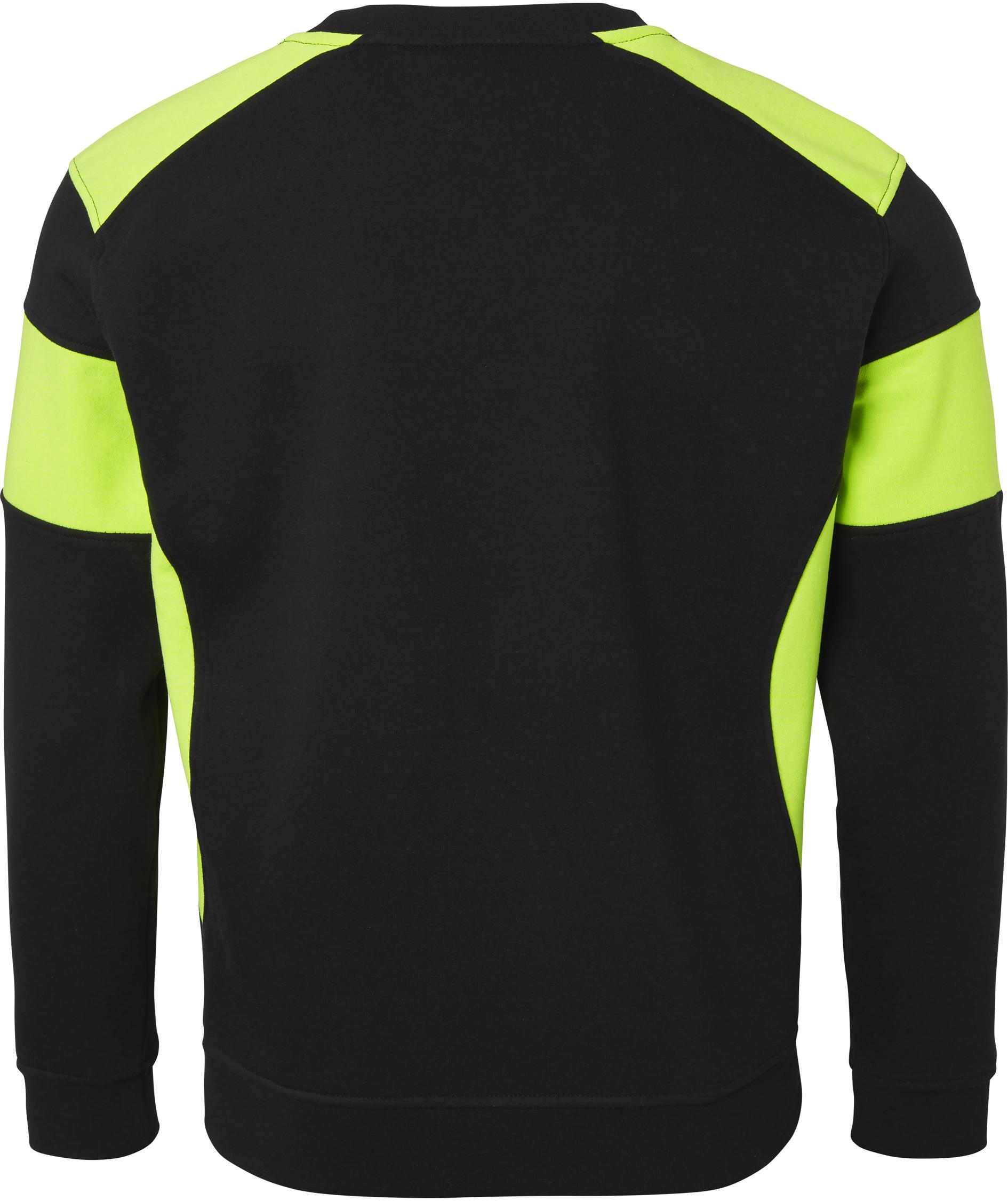 Top Swede sweatshirt 221, Black/Hi-Vis Yellow, large image number 1