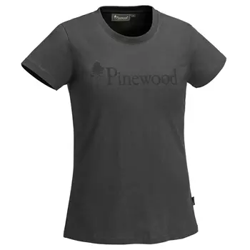 Pinewood Outdoor Life dame T-skjorte, Mørk Antrasitt