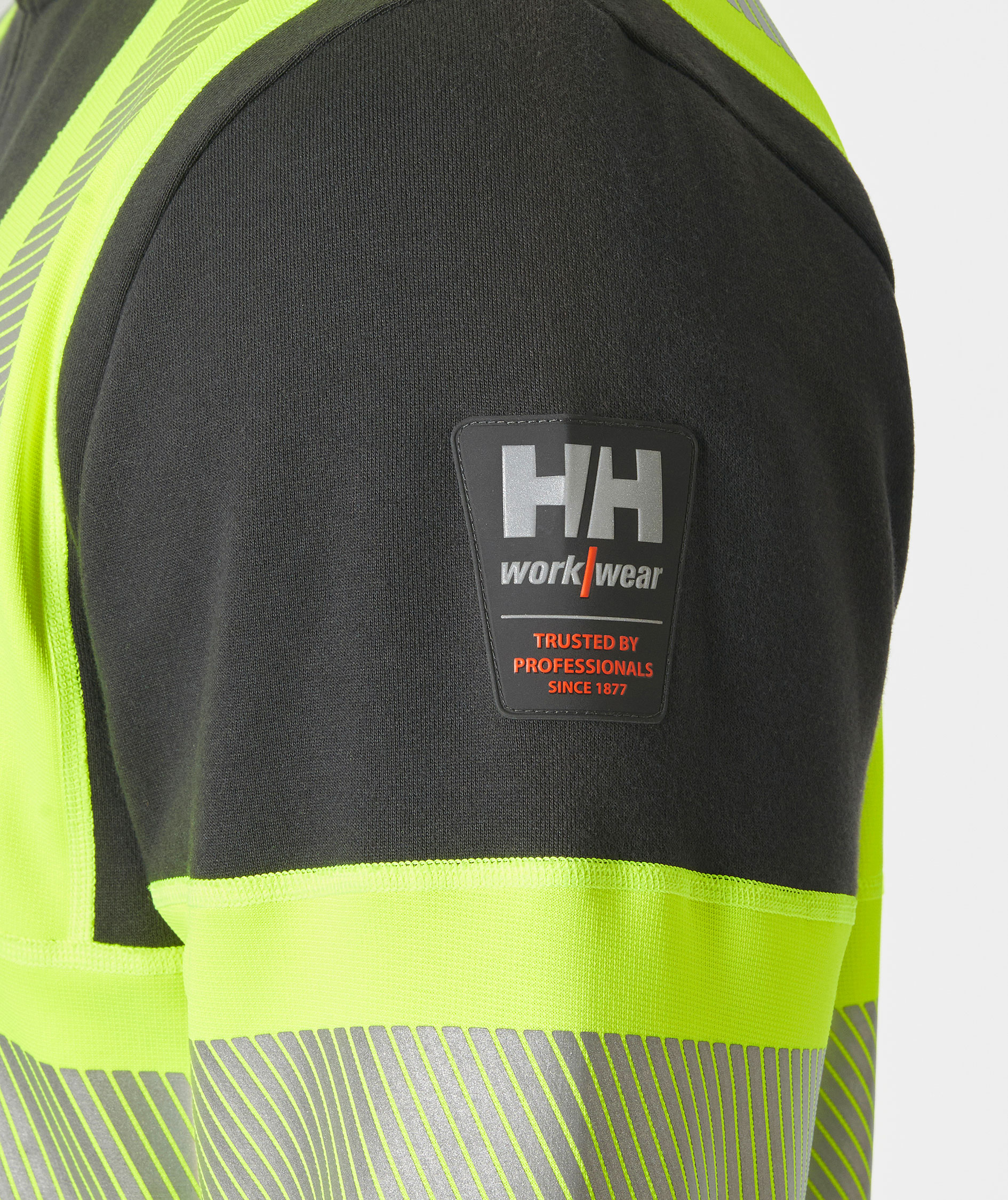 Helly Hansen ICU Hoodie mit Rei&szlig;verschluss, Hi-vis gelb/charcoal, large image number 5
