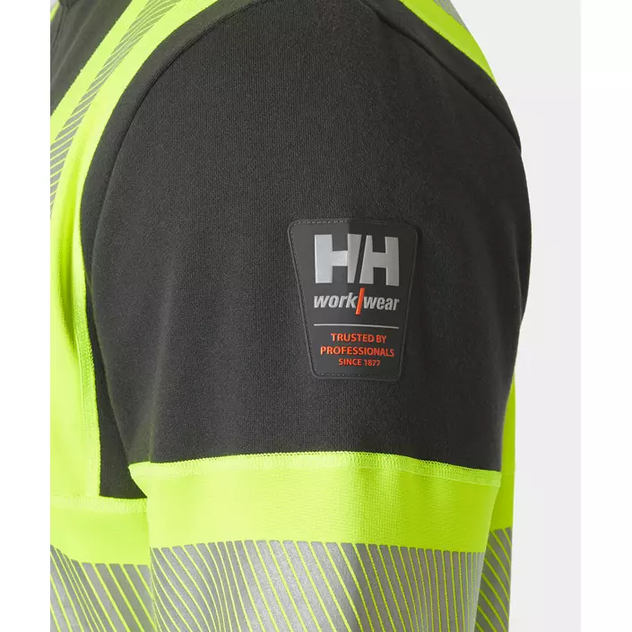 Helly Hansen ICU hoodie with zipper, Hi-vis yellow/charcoal, large image number 5