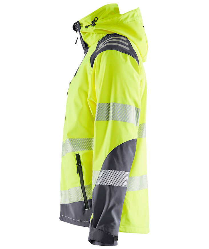 Bl&aring;kl&auml;der softshell jacket, Hi-vis Yellow/Grey, large image number 4