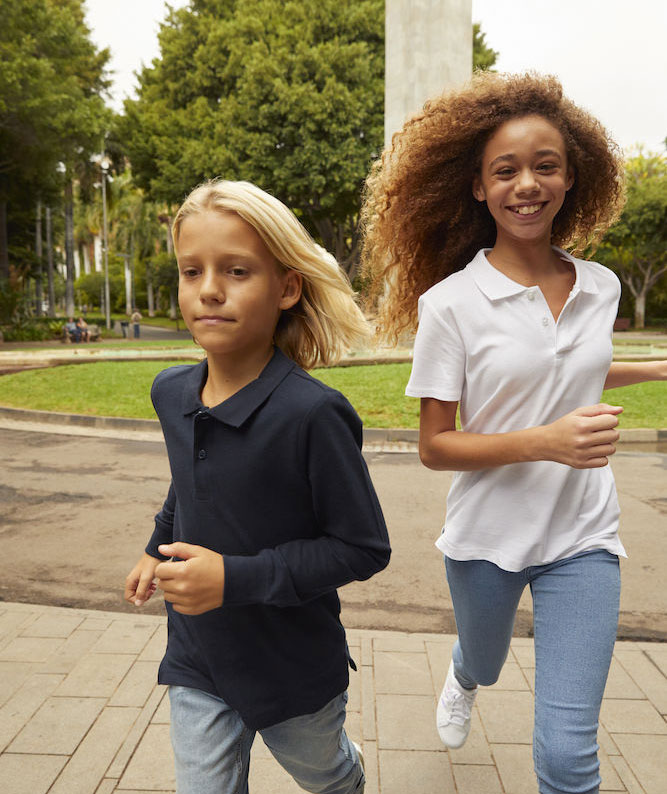 Clique Basic Polo T-shirt till barn, Vit