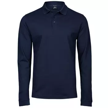 Tee Jays Luxury stretch langermet polo T-skjorte, Navy