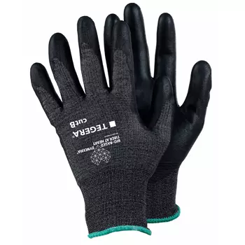 Tegera 906 cut protection gloves Cut B, Black/Grey