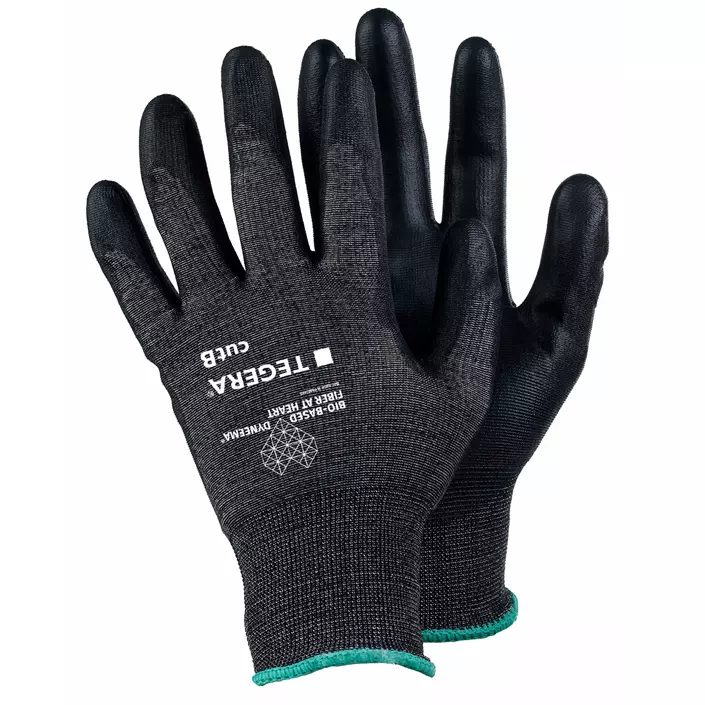 Tegera 906 cut protection gloves Cut B, Black/Grey, large image number 0