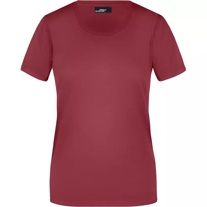 James & Nicholson Basic-T women's T-shirt, Wine, large image number 0