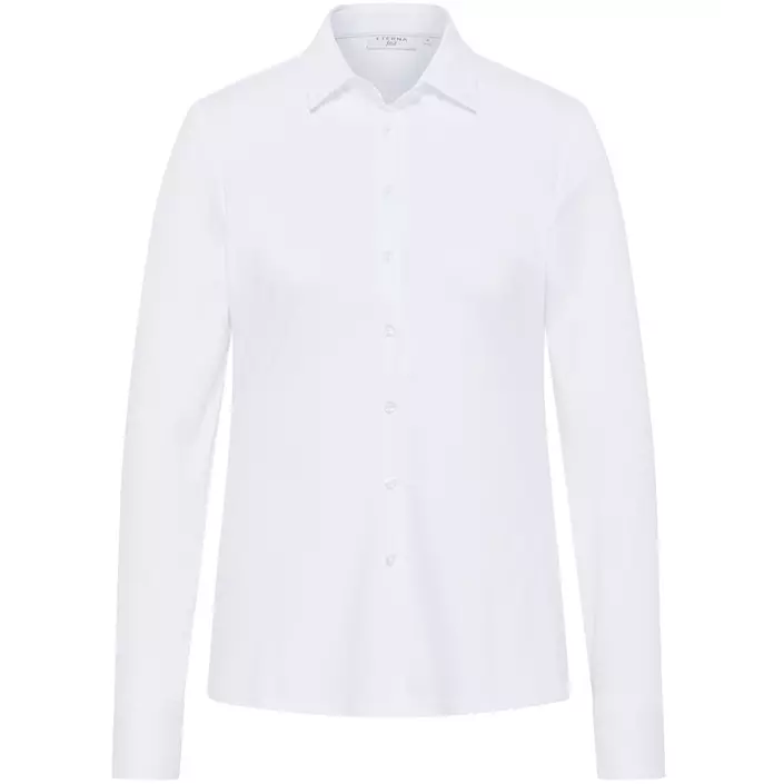 Eterna Jersey slim fit women's shirt, White, large image number 0