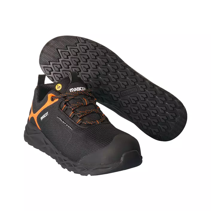 Mascot Carbon Ultralight safety shoes SB P, Black/Hi-vis Orange, large image number 0