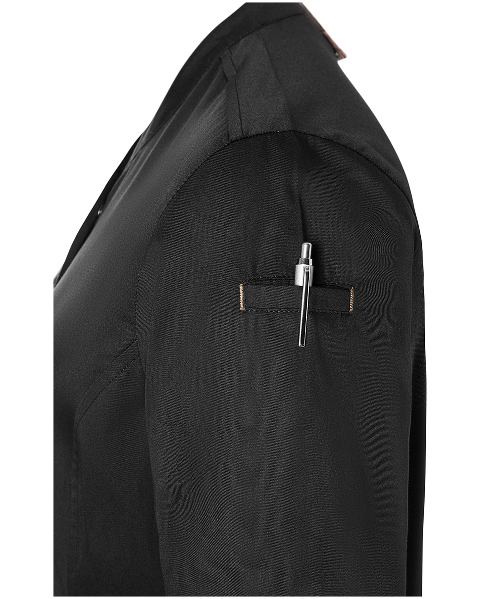 Karlowsky Green-Generation women's chefs jacket, Black, large image number 7