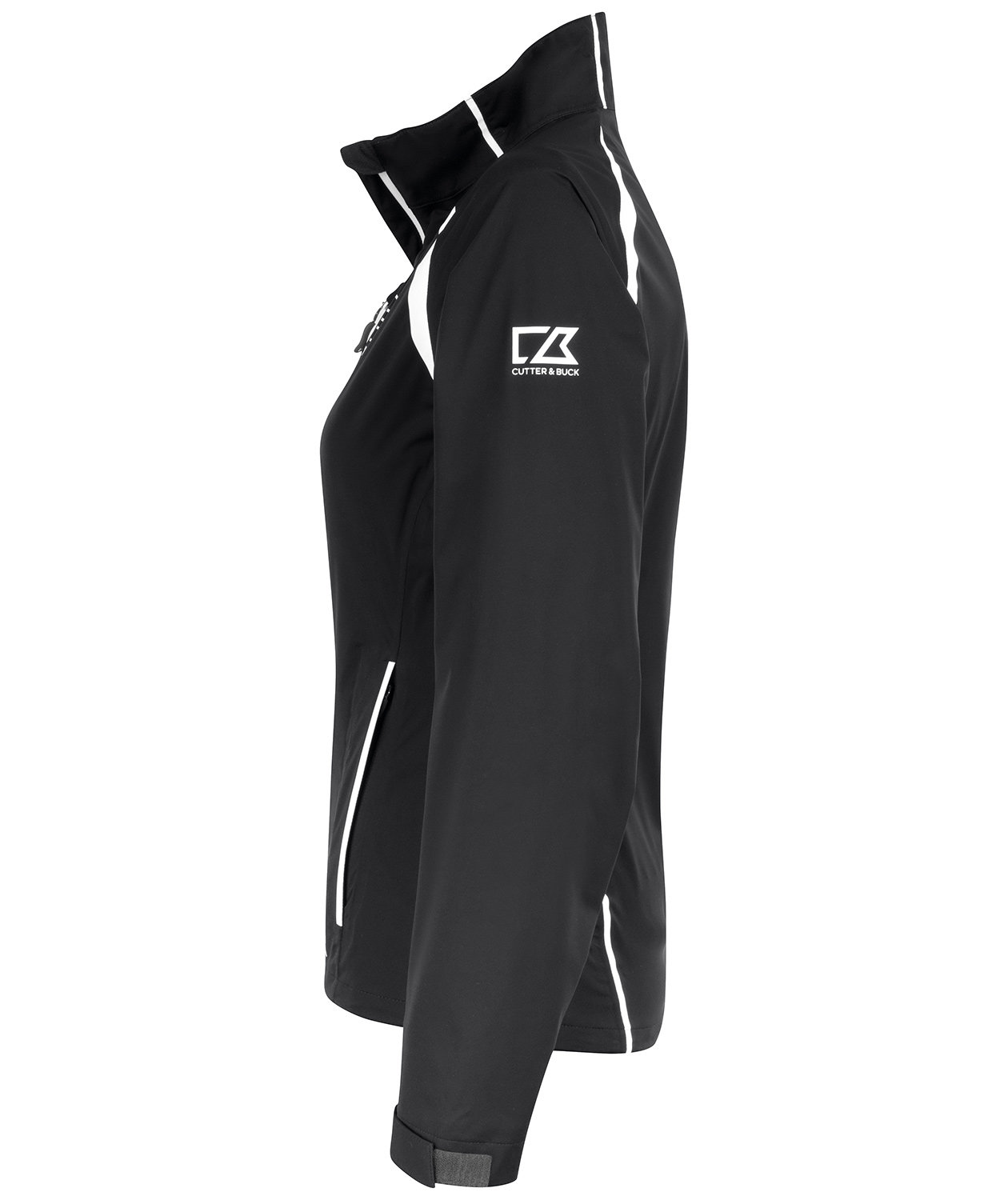 Cutter & Buck North Shore women's rain jacket, Black/White, large image number 2