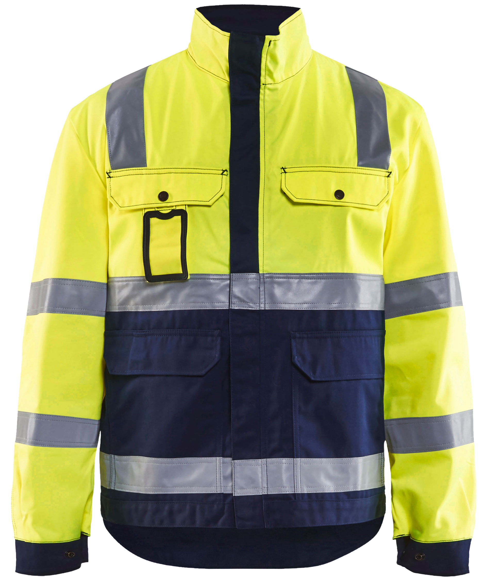 Hi-vis gul/marinebl&aring;