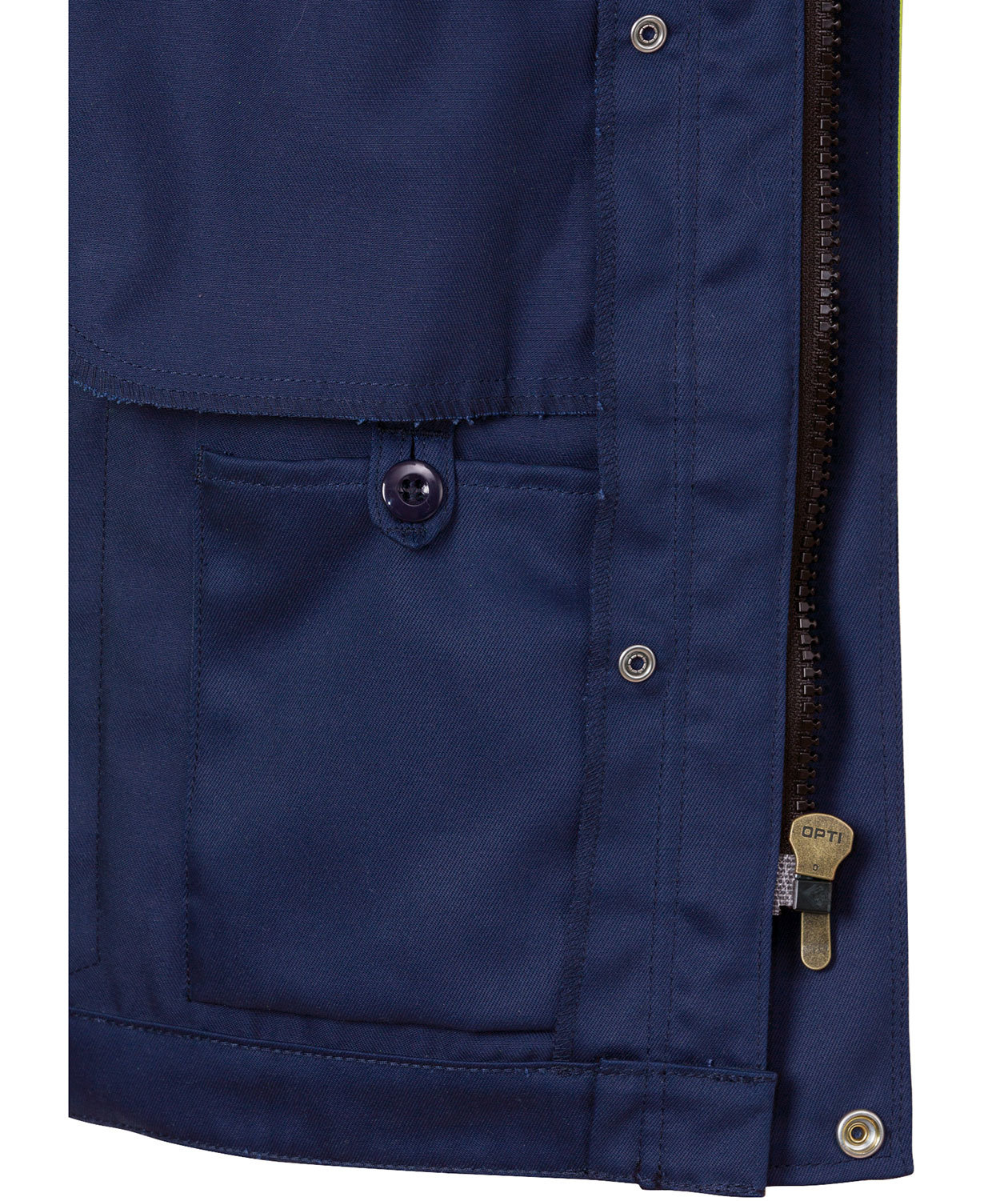 Fristads work jacket 4026, Hi-vis Yellow/Marine, large image number 5