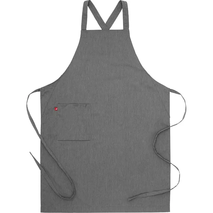 Segers 4577 bröstlappsförkläde, Grey melange, Grey melange, large image number 2