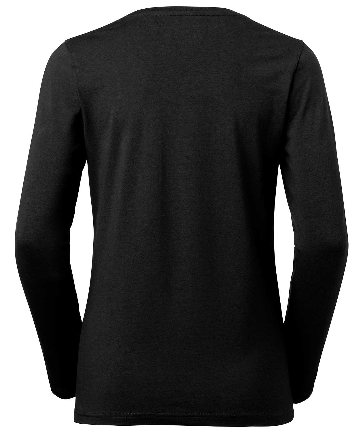 South West Lily &oslash;kologisk langermet dame T-skjorte, Svart, large image number 3