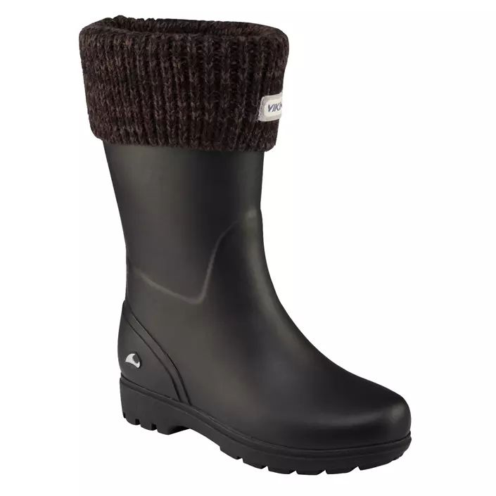 Viking Mira Thermo Jr rubber boots, Charcoal, large image number 0