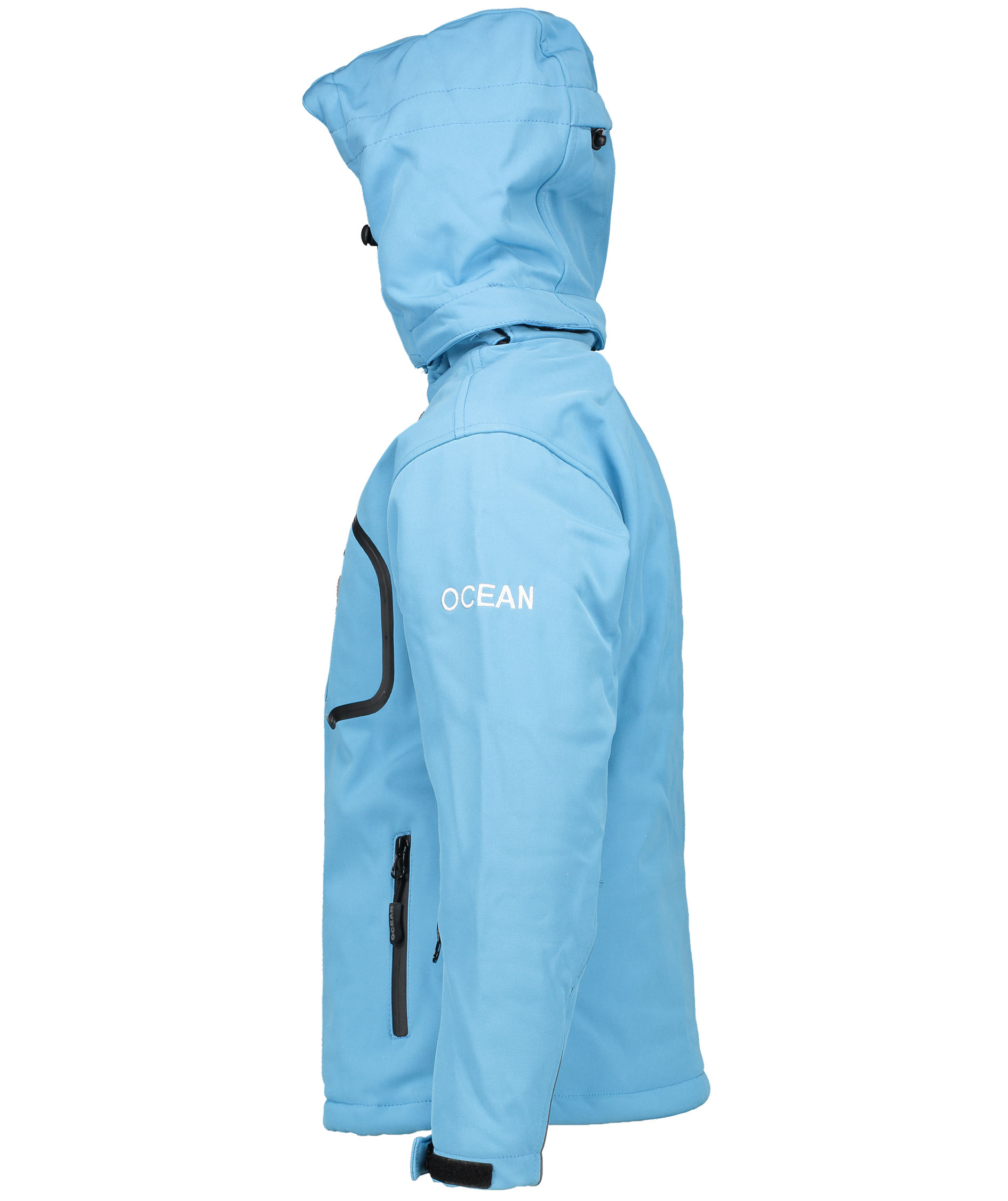 Ocean softshell jacket for kids, Lightblue, large image number 2