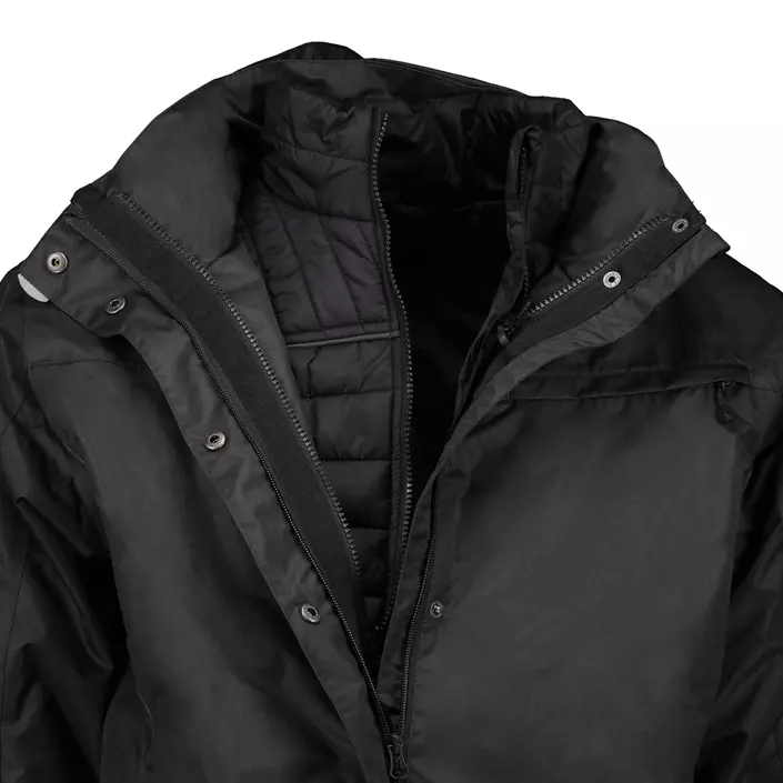 Pitch Stone Active-Pro Zip-in regnjakke, Black, large image number 13
