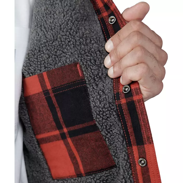 Carhartt foret flannel skjortejakke, Red Ochre, large image number 5