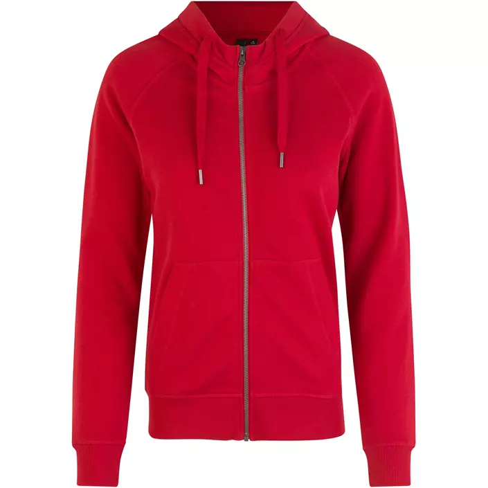 ID women's hoodie with full zipper, Red, large image number 0
