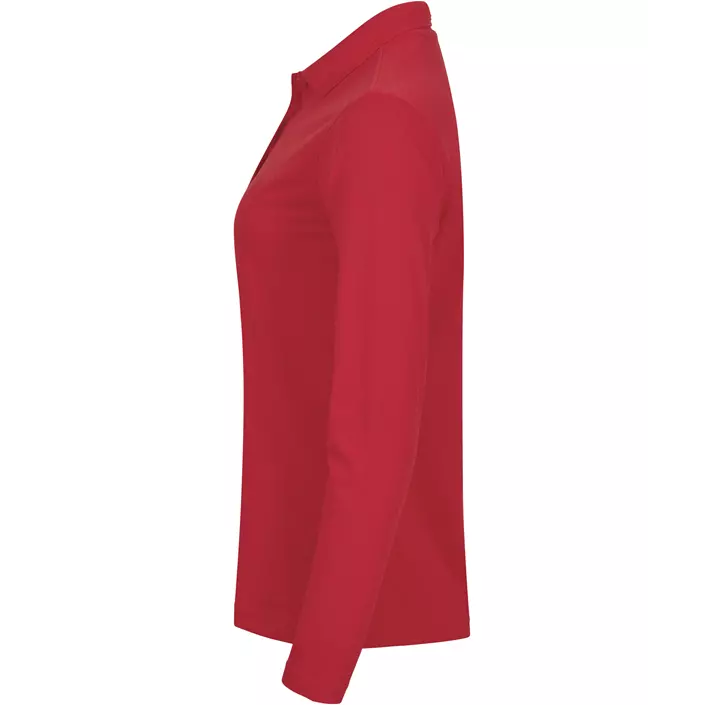 Clique Manhatten  langärmliges damen Poloshirt, Rot, large image number 3