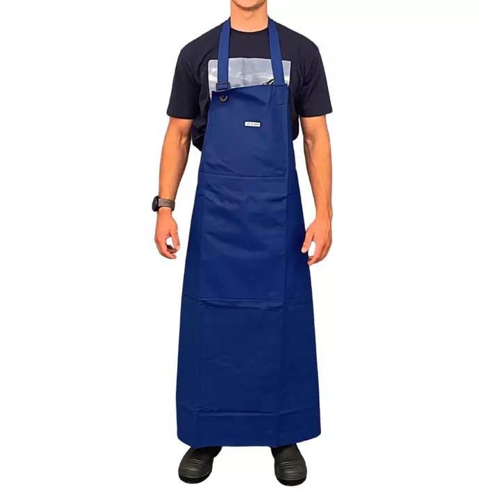 Ocean Industrial PVC bib apron, Blue, large image number 0
