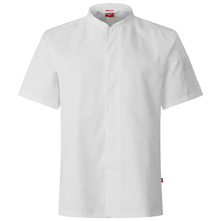 Segers 1097 kortärmad kockskjorta, Vit, large image number 0