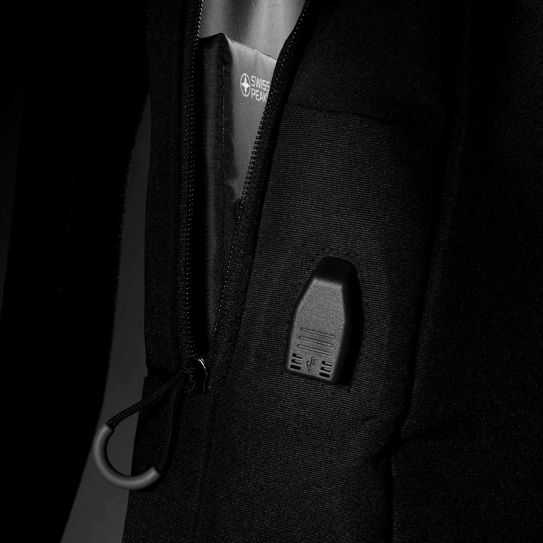 Swiss Peak 15,6" laptop taske 12 L, Sort, Sort, large image number 8