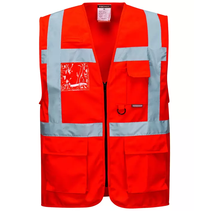 Portwest Berlin Executive vest, Hi-Vis Red, large image number 0