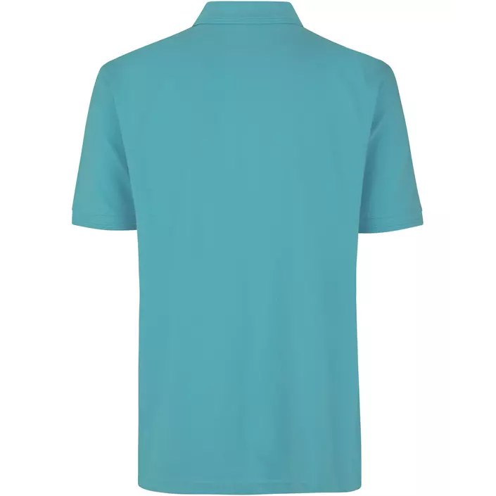ID PRO Wear Polo T-skjorte med brystlomme, Støvete Aqua, large image number 1