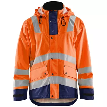 Blåkläder Heavy Weight regnjacka, Orange/Marinblå