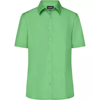 James & Nicholson kurzärmeliges Modern fit Damenhemd, Lime Grün