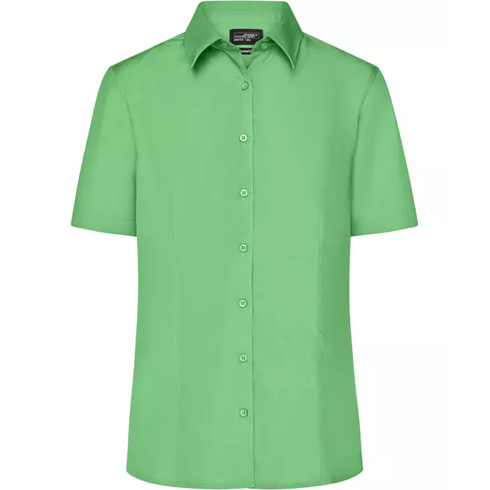 James & Nicholson women's short-sleeved Modern fit shirt, Lime Green, large image number 0