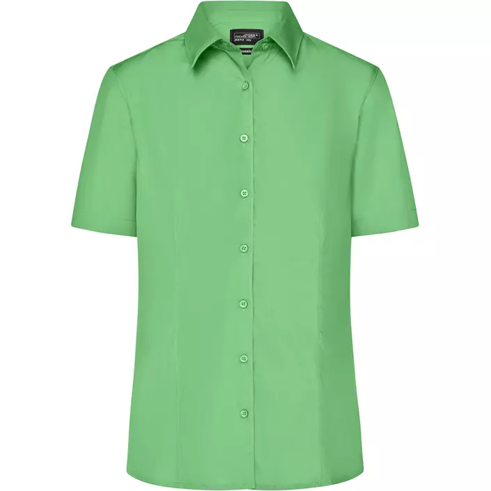 James & Nicholson kurzärmeliges Modern fit Damenhemd, Lime Grün, large image number 0