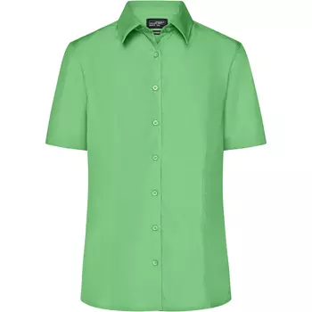 James & Nicholson women's short-sleeved Modern fit shirt, Lime Green