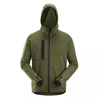 Snickers AllroundWork fleece hoodie 8058, Khaki green