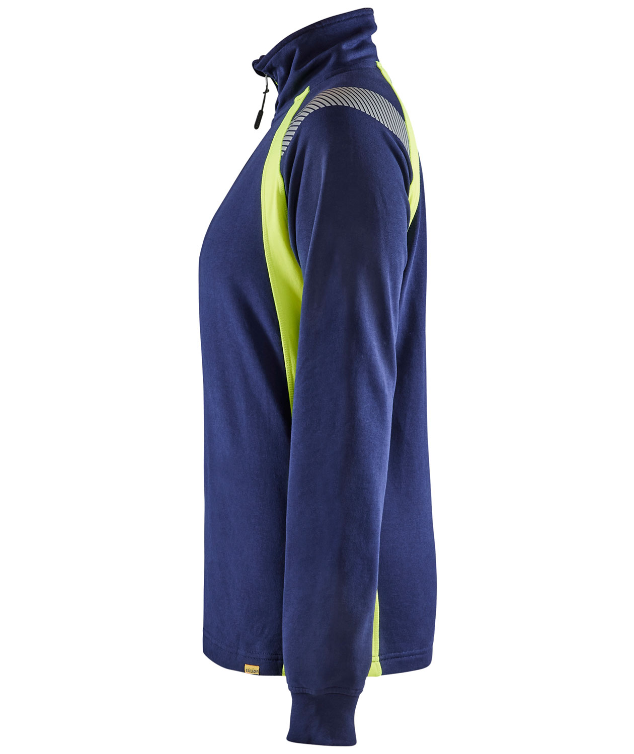 Bl&aring;kl&auml;der women&acute;s sweatshirt, Marine/Hi-Vis yellow, large image number 3