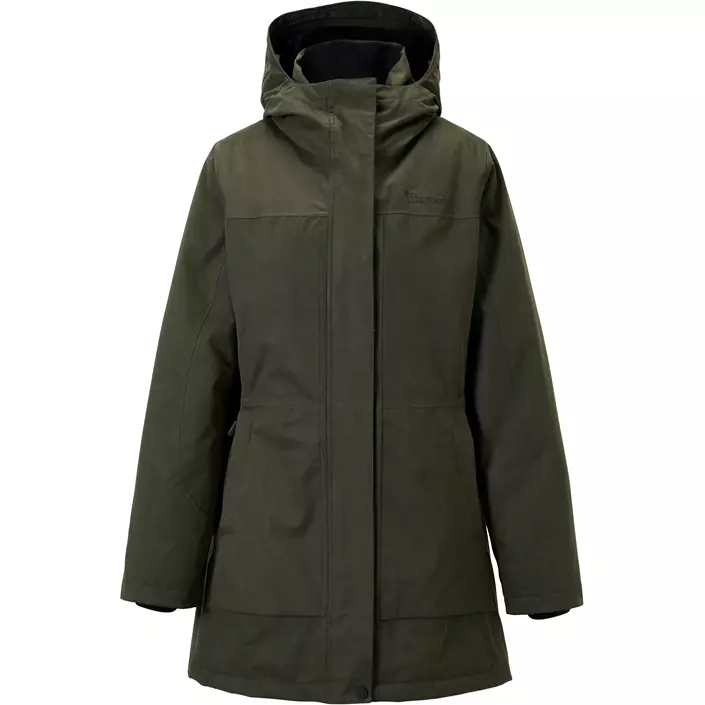 Pinewood dame vinter parkajakke, Dark Green, large image number 0