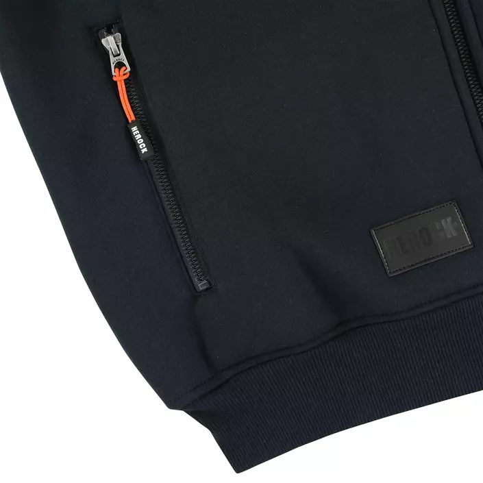 HEROCK Otis hoodie med dragkedja, Navy, large image number 3