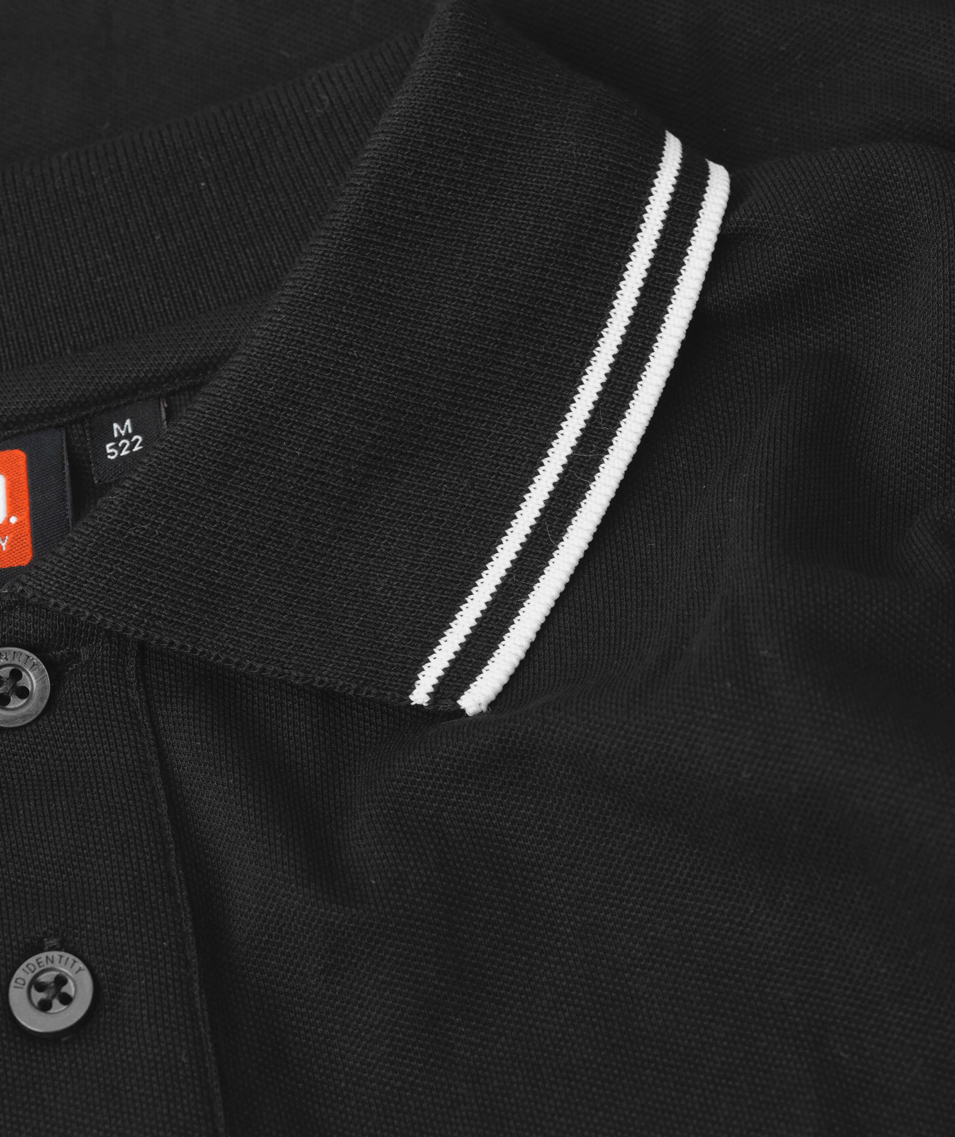 ID Stretch pik&eacute;tr&ouml;ja med kontrast, Svart, large image number 3