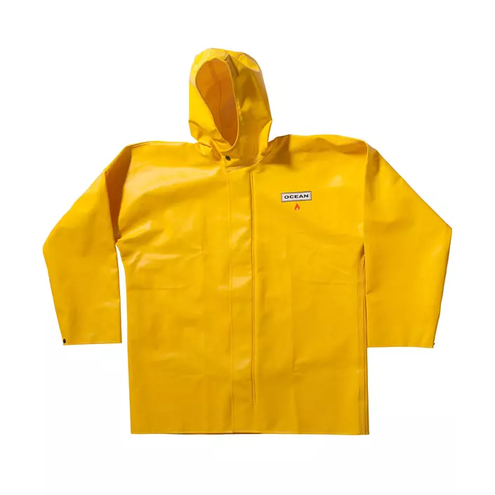 Ocean Offshore Heavy FR rain jacket, Yellow, large image number 0