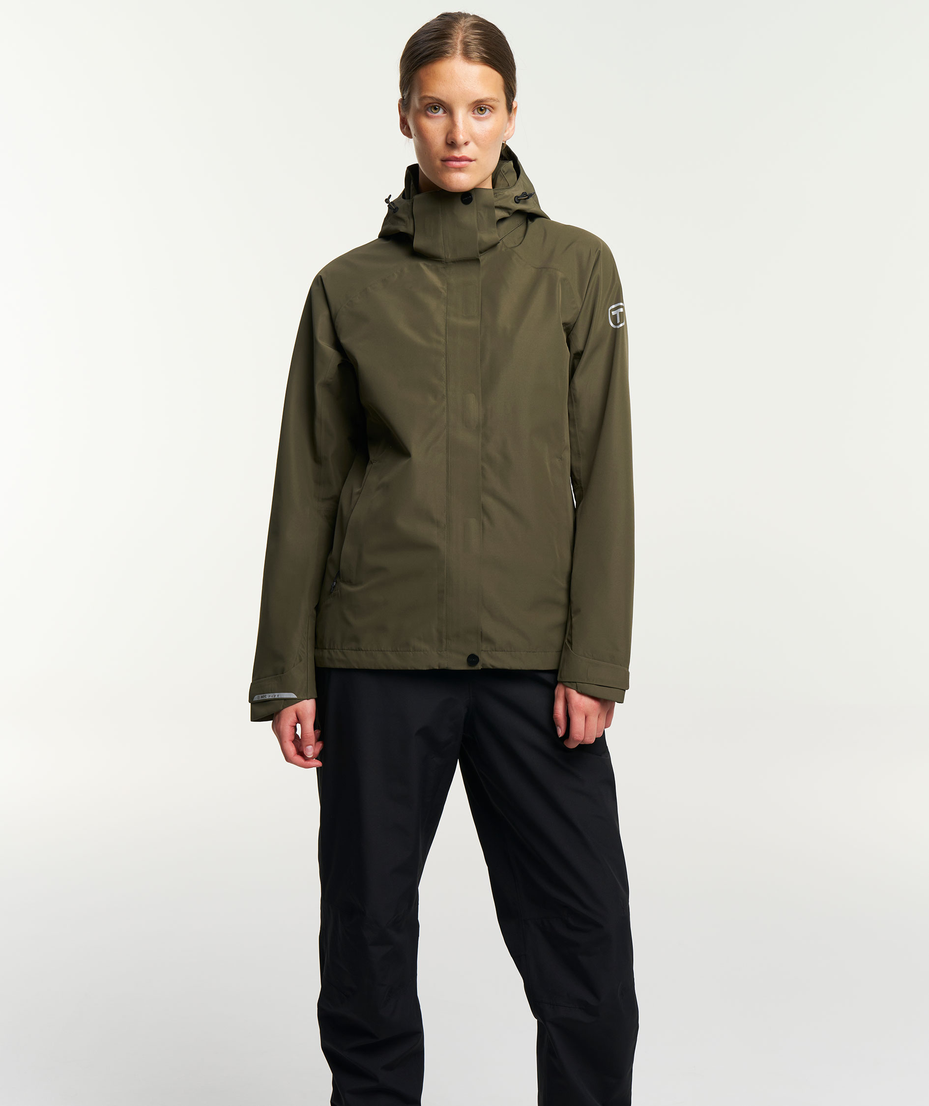 Tenson Westing women's rain jacket, Olive Green, large image number 9