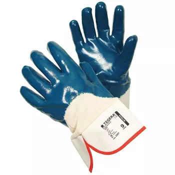 Tegera 2207 cut protection gloves nitrile Cut B, Blue/Beige