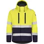 Tranemo Tera TX winter jacket, Hi-Vis yellow/marine