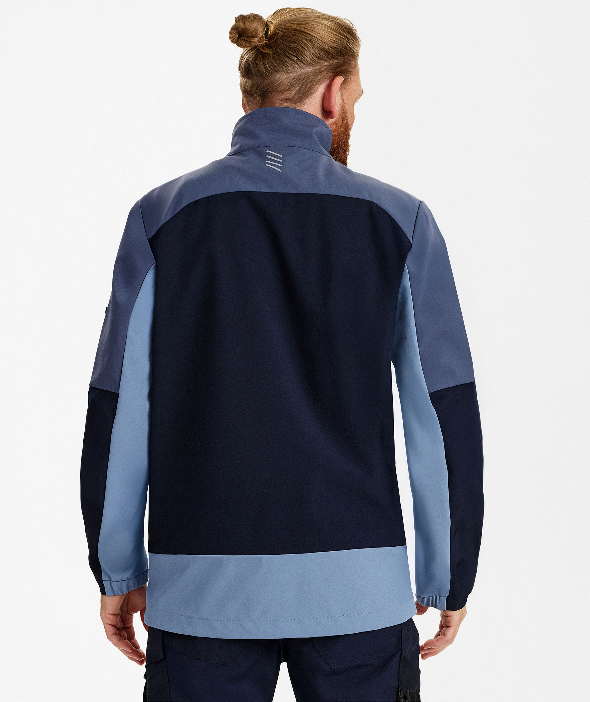 Engel Entire softshell jacket, Deep Blue/Dark Sea, large image number 4