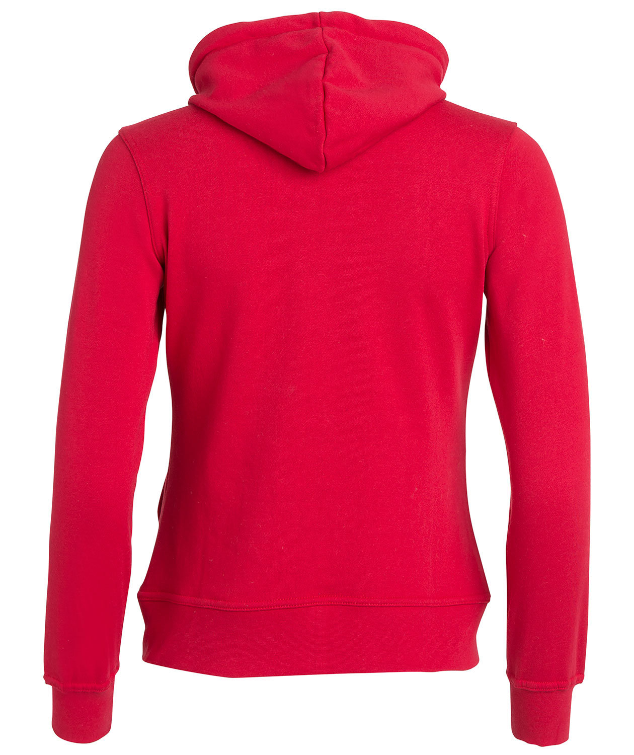 Clique Basic Hoody Zip dame hettegenser, R&oslash;d, large image number 2