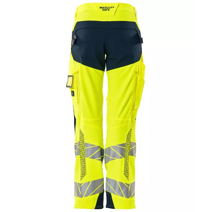 Mascot Accelerate Safe women's work trousers full stretch, Hi-Vis Yellow/Dark Marine, large image number 1