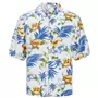 Jack & Jones Plus JJEJEFF kortermet Hawaii skjorte, Cloud Dancer
