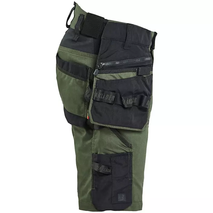 Blåkläder Striker hantverksshorts, Skog grön/svart, large image number 2