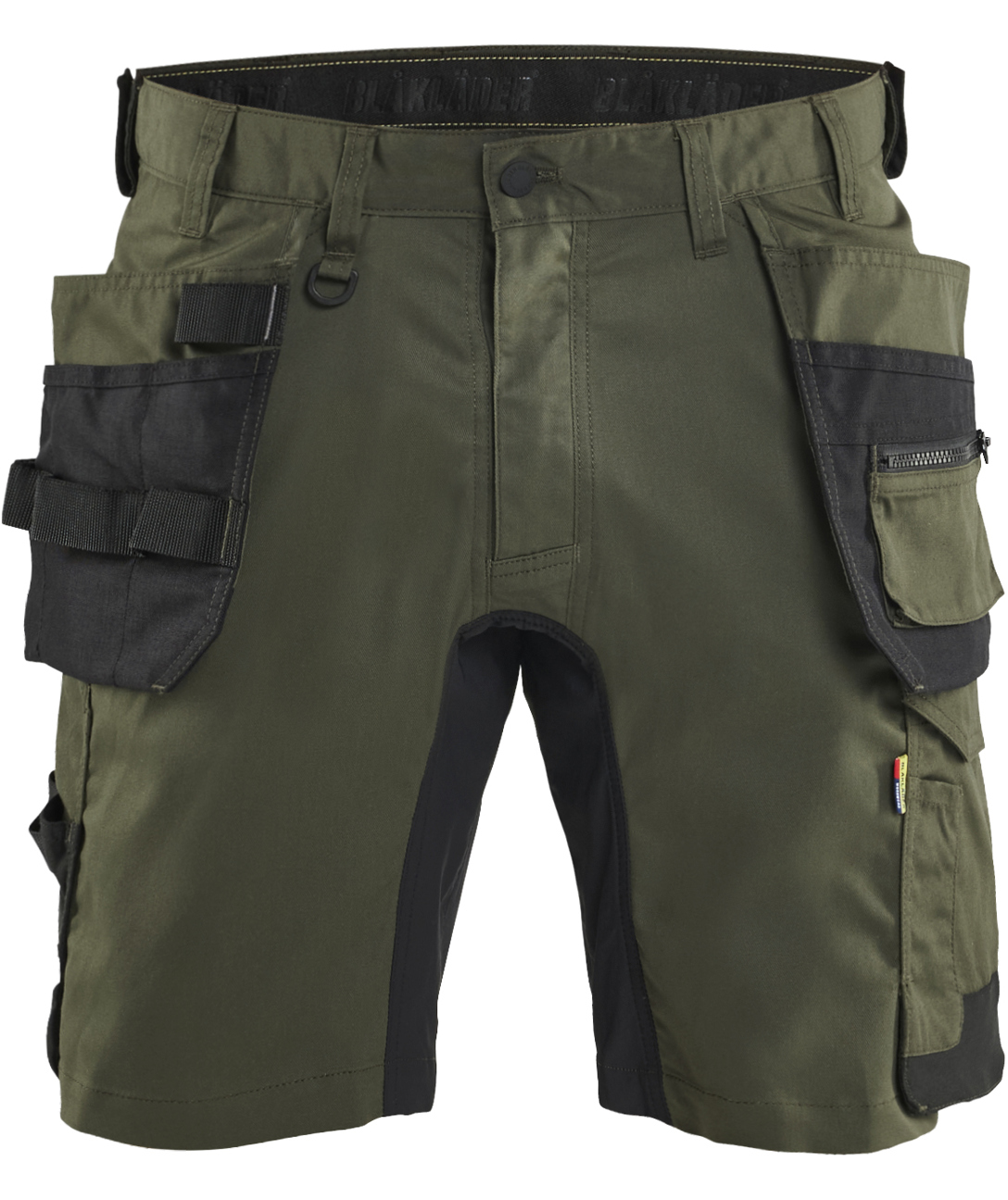 Bl&aring;kl&auml;der&nbsp;hantverksshorts, Skog gr&ouml;n/svart