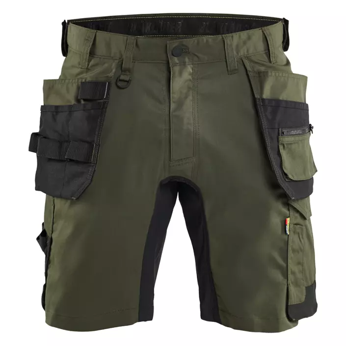 Blåkläder hantverksshorts, Skog grön/svart, large image number 0